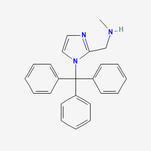 N-methyl-1-(1-tritylimidazol-2-yl)methanamine