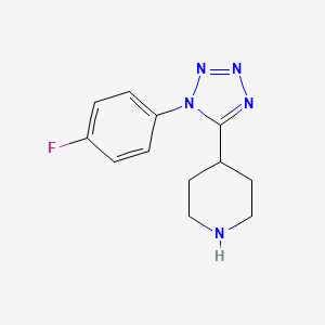 4-[1-(4-Fluorophenyl)tetrazol-5-yl]piperidine