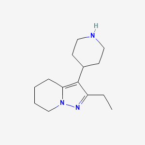 2-Ethyl-3-piperidin-4-yl-4,5,6,7-tetrahydropyrazolo[1,5-a]pyridine