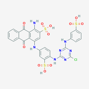 molecular formula C29H20ClN7O11S3 B079432 活性蓝2 CAS No. 12236-82-7