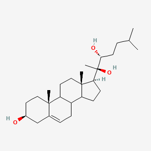 molecular formula C27H46O3 B7943224 (2R,3R)-2-[(3S,10R,13S,17S)-3-hydroxy-10,13-dimethyl-2,3,4,7,8,9,11,12,14,15,16,17-dodecahydro-1H-cyclopenta[a]phenanthren-17-yl]-6-methylheptane-2,3-diol 