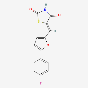 molecular formula C14H8FNO3S B7943238 CAY10505 