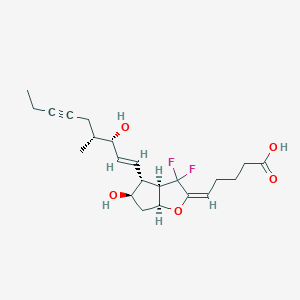 molecular formula C22H30F2O5 B7943274 16(R)-AFP 07 (free acid) 