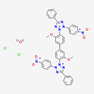 molecular formula C40H32Cl2N10O7 B7943528 Nitro blue tetrazolium chloride monohydrate 