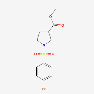 Methyl 1-((4-bromophenyl)sulfonyl)pyrrolidine-3-carboxylate