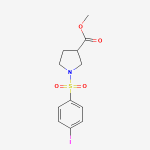 Methyl 1-((4-iodophenyl)sulfonyl)pyrrolidine-3-carboxylate