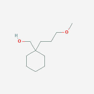 molecular formula C11H22O2 B7943660 [1-(3-Methoxypropyl)cyclohexyl]methanol 