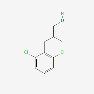molecular formula C10H12Cl2O B7943663 3-(2,6-Dichlorophenyl)-2-methylpropan-1-ol 