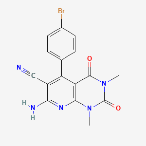 7-Amino-5-(4-bromophenyl)-1,3-dimethyl-2,4-dioxopyrido[2,3-d]pyrimidine-6-carbonitrile
