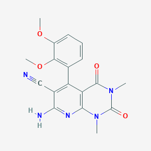 7-Amino-5-(2,3-dimethoxyphenyl)-1,3-dimethyl-2,4-dioxopyrido[2,3-d]pyrimidine-6-carbonitrile