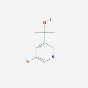 molecular formula C8H10BrNO B7944077 2-(5-Bromopyridin-3-YL)propan-2-OL 