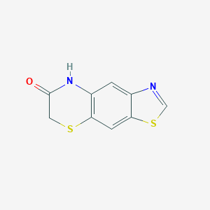 molecular formula C9H6N2OS2 B079441 5H-[1,3]Thiazolo[4,5-g][1,4]benzothiazin-6(7H)-one CAS No. 14446-37-8