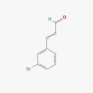 molecular formula C9H7BrO B7944158 3-(3-Bromophenyl)prop-2-enal 