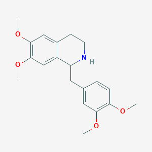 molecular formula C20H25NO4 B079443 1-(3,4-Dimethoxybenzyl)-6,7-dimethoxy-1,2,3,4-tetrahydroisoquinoline CAS No. 13074-31-2