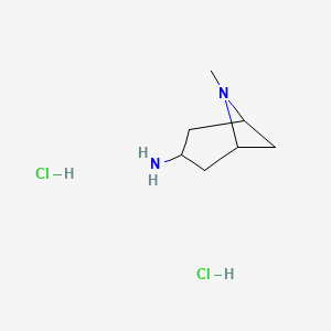 molecular formula C7H16Cl2N2 B7944878 endo-3-Amino-9-methyl-9-azabicyclo[3,3,1]nonane dihydrochloride 