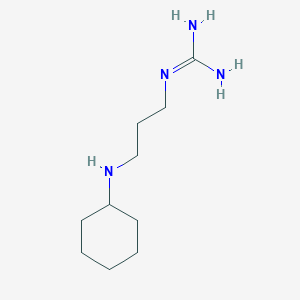molecular formula C10H22N4 B079449 1-(3-(Cyclohexylamino)propyl)guanidine CAS No. 13860-67-8