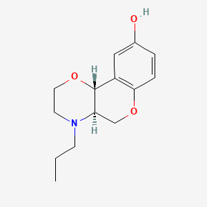 molecular formula C14H19NO3 B7944904 (4aR,10bR)-rel-4-Propyl-2,3,4,4a,5,10b-hexahydrochromeno[4,3-b][1,4]oxazin-9-ol CAS No. 123671-92-1