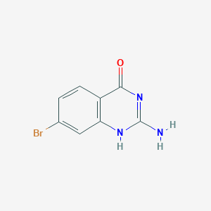 molecular formula C8H6BrN3O B7945150 2-amino-7-bromo-1H-quinazolin-4-one 