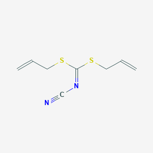 molecular formula C8H10N2S2 B079453 Carbonimidodithioic acid, cyano-, di-2-propenyl ester CAS No. 13997-95-0