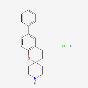molecular formula C19H20ClNO B7945560 6-Phenylspiro[chromene-2,4-piperidine] hydrochloride 