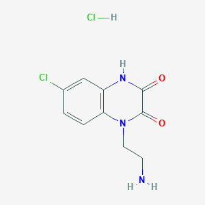 1-(2-aminoethyl)-6-chloro-3-hydroxyquinoxalin-2(1H)-one hydrochloride