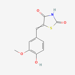 5-[(4-Hydroxy-3-methoxyphenyl)methylidene]-1,3-thiazolidine-2,4-dione