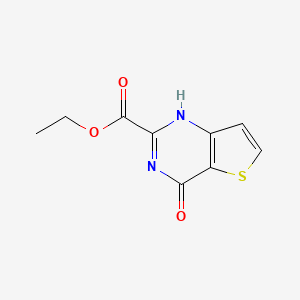 molecular formula C9H8N2O3S B7946310 ethyl 4-oxo-1H-thieno[3,2-d]pyrimidine-2-carboxylate 
