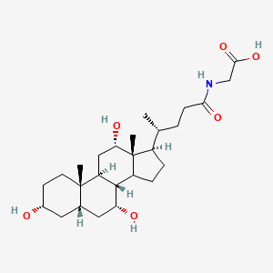 molecular formula C26H43NO6 B7946316 Glycine, N-[(3a,5b,7a,12a)-3,7,12-trihydroxy-24-oxocholan-24-yl]- 