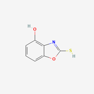 molecular formula C7H5NO2S B7946336 2-sulfanyl-1,3-benzoxazol-4-ol 