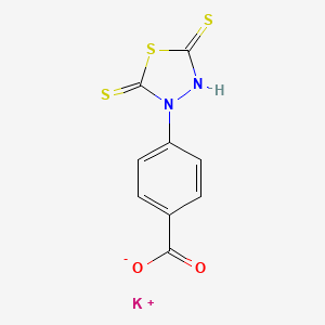 molecular formula C9H5KN2O2S3 B7946553 potassium;4-[2,5-bis(sulfanylidene)-1,3,4-thiadiazolidin-3-yl]benzoate 