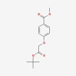 molecular formula C14H18O5 B7946578 methyl 4-(2-(tert-butoxy)-2-oxoethoxy)benzoate 