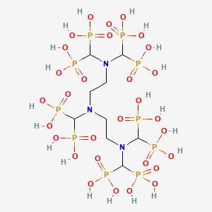 molecular formula C9H33N3O30P10 B7946607 Phosphonic acid,[[(phosphonomethyl)imino]bis[2,1-ethanediylnitrilobis(methylene)]]tetrakis- 