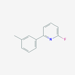 molecular formula C12H10FN B7946655 2-Fluoro-6-(m-tolyl)pyridine CAS No. 1245650-01-4