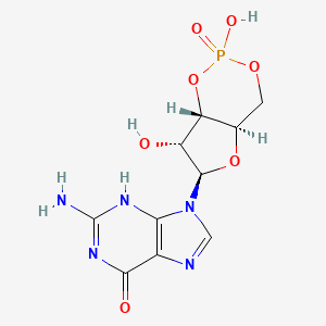 molecular formula C10H12N5O7P B7946674 9-[(4aR,6R,7R,7aS)-2,7-dihydroxy-2-oxo-4a,6,7,7a-tetrahydro-4H-furo[3,2-d][1,3,2]dioxaphosphinin-6-yl]-2-amino-3H-purin-6-one 
