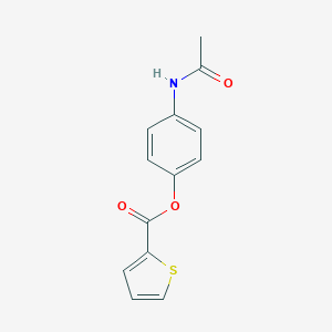 molecular formula C13H11NO3S B079467 2-Thiophenecarboxylic acid (4-acetamidophenyl) ester CAS No. 67542-43-2