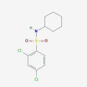 molecular formula C12H15Cl2NO2S B079468 2,4-dichloro-N-cyclohexylbenzenesulfonamide CAS No. 873578-23-5