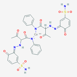 molecular formula C32H30CoN8O10S2 B7947115 cobalt(2+);[3-oxo-2-[(2E)-2-(6-oxo-3-sulfamoylcyclohexa-2,4-dien-1-ylidene)hydrazinyl]butanoyl]-phenylazanide 