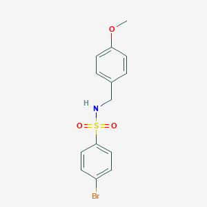 molecular formula C14H14BrNO3S B079472 4-bromo-N-(4-methoxybenzyl)benzenesulfonamide CAS No. 329939-43-7