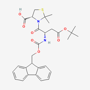 molecular formula C29H34N2O7S B7947239 Fmoc-Asp(OtBu)-Cys(Psi(Me,Me)pro)-OH 