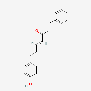 molecular formula C19H20O2 B7947320 7-(4-Hydroxyphenyl)-1-phenyl-4-hepten-3-one 