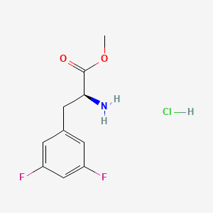 molecular formula C10H12ClF2NO2 B7947487 methyl (2S)-2-amino-3-(3,5-difluorophenyl)propanoate;hydrochloride 