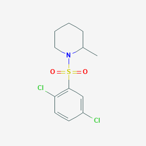 molecular formula C12H15Cl2NO2S B079475 1-(2,5-Dichlorophenyl)sulfonyl-2-methylpiperidine CAS No. 5357-46-0
