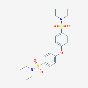 molecular formula C20H28N2O5S2 B079476 4-[4-(diethylsulfamoyl)phenoxy]-N,N-diethylbenzenesulfonamide CAS No. 116937-41-8