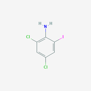 molecular formula C6H4Cl2IN B079478 2,4-二氯-6-碘苯胺 CAS No. 697-90-5