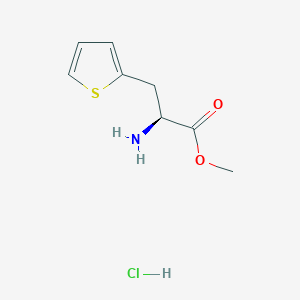 molecular formula C8H12ClNO2S B7947820 (S)-Methyl 2-amino-3-(thiophen-2-yl)propanoate HCl 