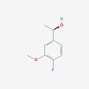 molecular formula C9H11FO2 B7947853 (R)-1-(4-Fluoro-3-methoxyphenyl)ethan-1-ol CAS No. 870849-57-3