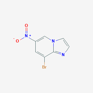 molecular formula C7H4BrN3O2 B079480 8-溴-6-硝基咪唑并[1,2-a]吡啶 CAS No. 957187-28-9