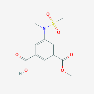 B079481 3-(Methoxycarbonyl)-5-(N-methylmethylsulfonamido)benzoic acid CAS No. 695215-94-2