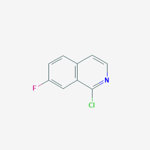 molecular formula C9H5ClFN B079485 1-氯-7-氟异喹啉 CAS No. 630422-89-8