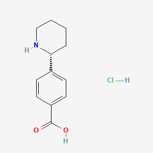 (R)-4-(piperidin-2-yl)benzoic acid hydrochloride